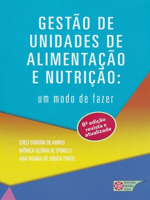 cover image of Gestão de Unidades de alimentação e nutrição
